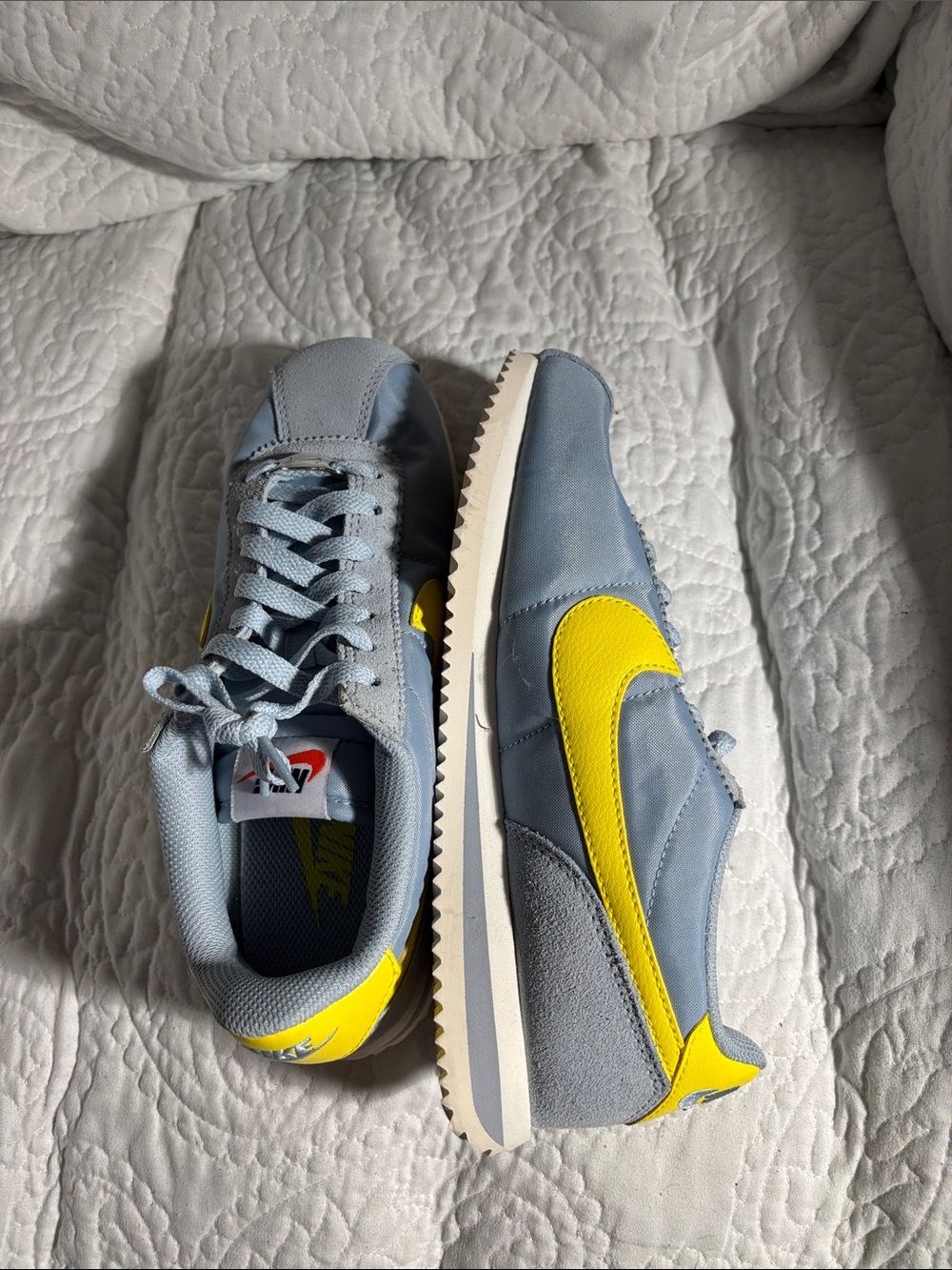 Nike women’s Blue and Yellow Classic Runner Sneaker